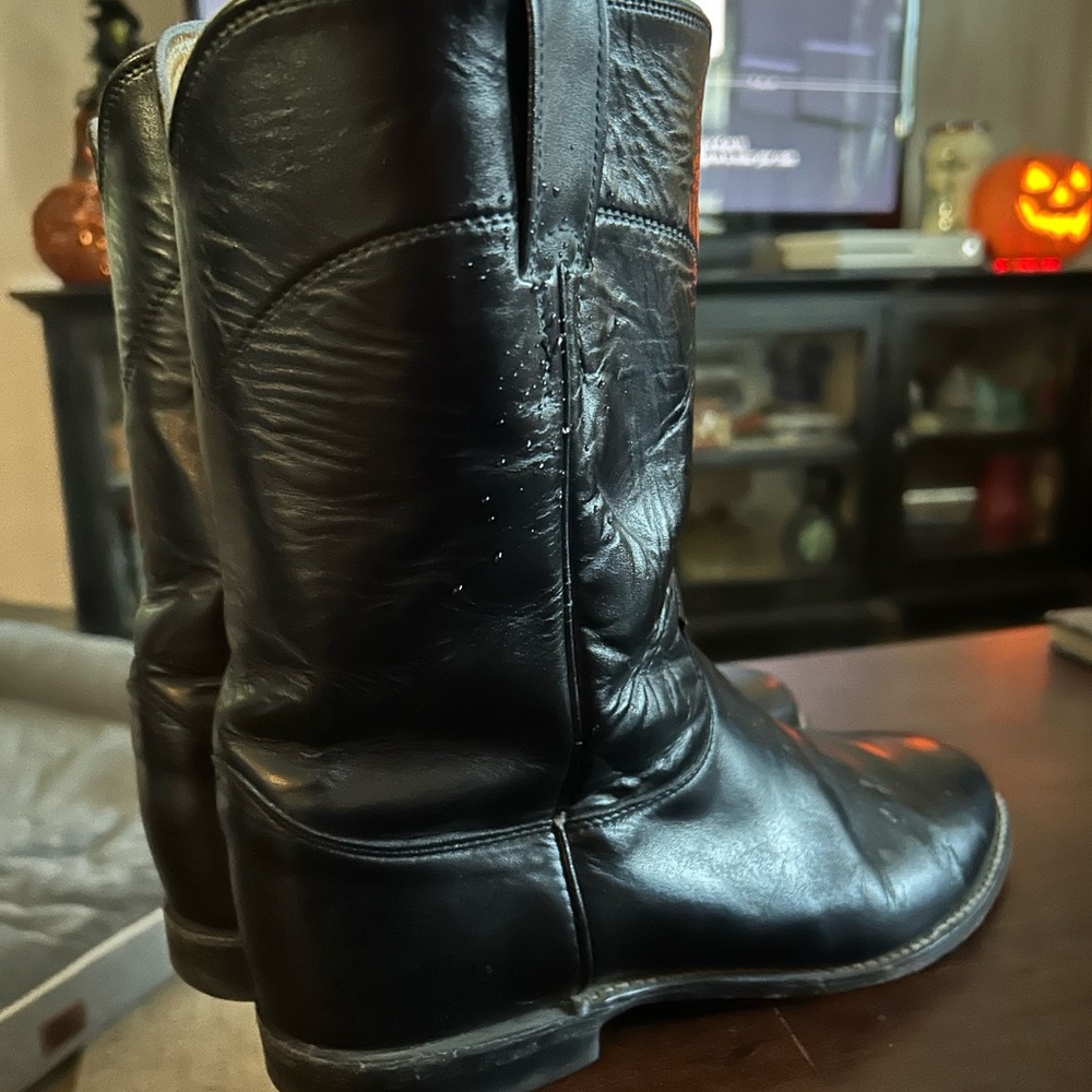 Justin Boots Tan Leather Interior